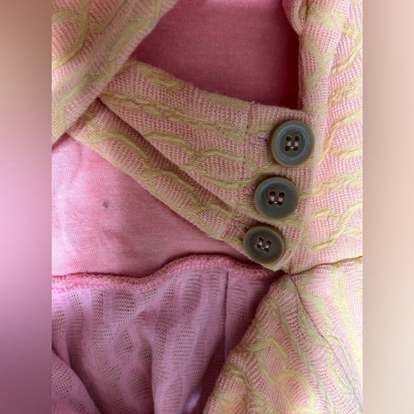 Anthropologie 9-H15 StCL Fit & Flare Dress Pale Orange Pink Cut Out Back Medium - Picture 14 of 14